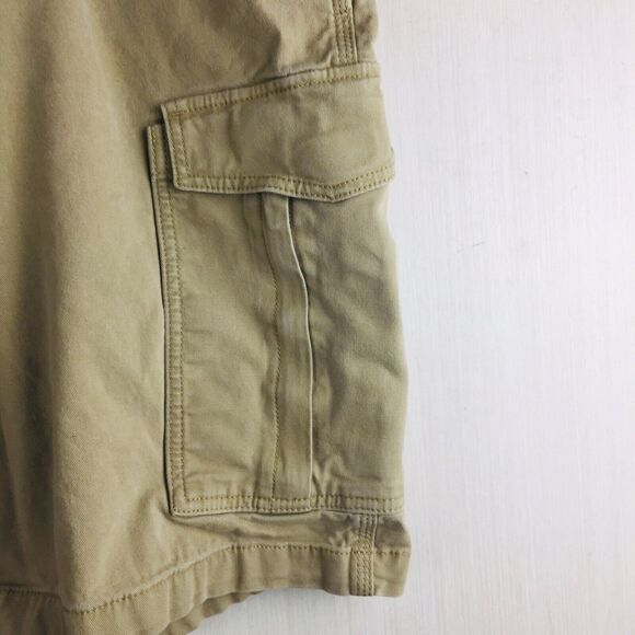 CARHARTT Men's Khaki Hiking Outdoors Relaxed Fit Cotton Blend Cargo Shorts Sz 42 - Picture 2 of 11